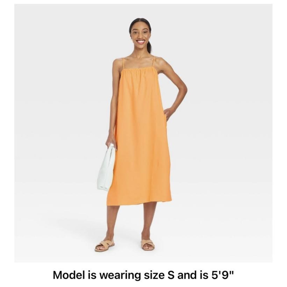 Fun orange dress!
